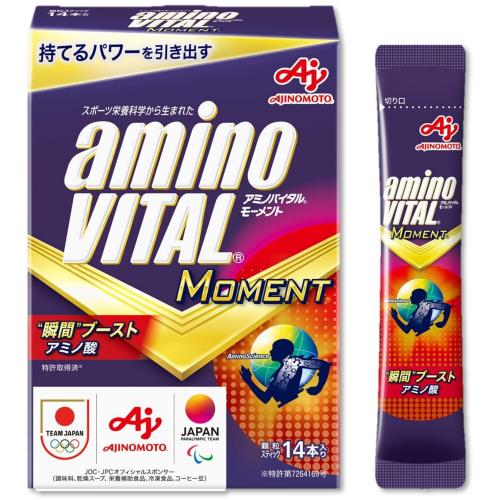 味の素 アミノバイタル MOMENT 梅フレーバー 14本入箱 オリンピックで提供 アスパラギン酸 3100mg アミノ酸サプリ 顆粒