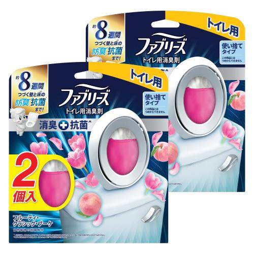 まとめ買いファブリーズW消臭 トイレ用消臭剤+抗菌 フルーティー・クラシック・ブーケ 6.3mL×4個 まとめ買いファブリーズW消臭 トイレ用消臭剤+抗菌 フルーティー・クラシック・ブーケ 6.3mL×4個