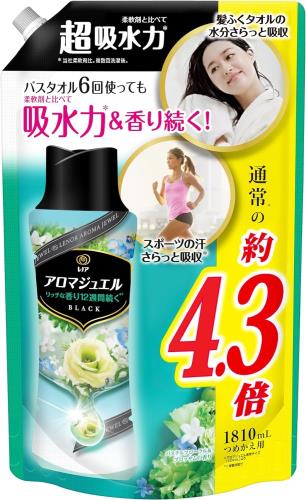 レノア ハピネス アロマジュエル ビーズ パステルフローラル＆ブロッサム 詰め替え 4.3倍 1810ml 大容量