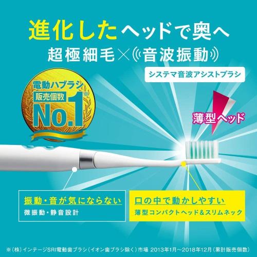 システマ 音波アシストブラシ(電動) 付替ブラシ やわらかめ グリーン 2本×6個
