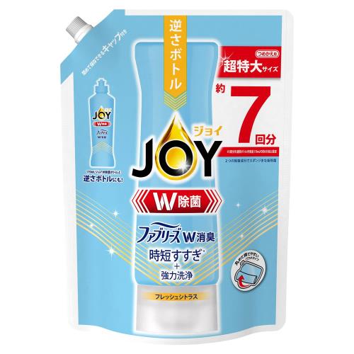 ジョイ W除菌 食器用洗剤 ファブリーズW消臭 フレッシュシトラス 詰め替え 910mL 1