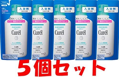 花王キュレル 入浴剤 つめかえ用 360ml ×5個セット