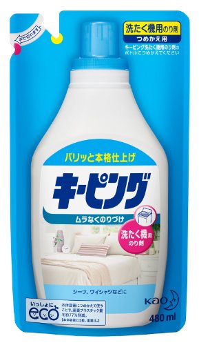 キーピング 衣料用のり剤 洗たく機用 詰替用 480ml キーピング 衣料用のり剤 洗たく機用 詰替用 480ml