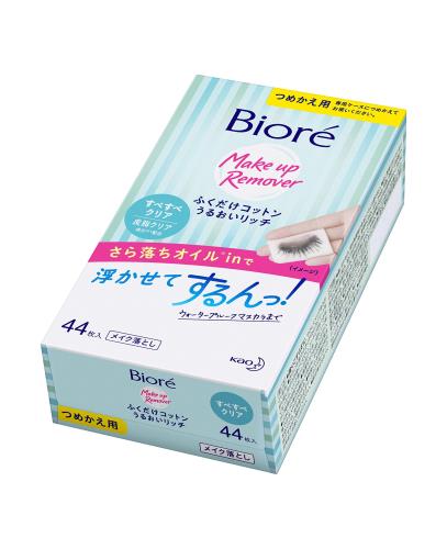 ビオレ ふくだけコットン うるおいリッチ すべすべクリア つめかえ用 44枚入