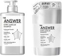 花王 THE ANSWER ジアンサー スーパーラメラシャンプー 400ml ベルガモット&ダフネの香り ノンシリコーン 合成着色料フリー うるおい まとまり ツヤ (本体 400ml) 詰替セット 320ml
