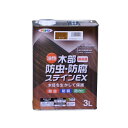 アサヒペン 塗料 ペンキ 油性木部防虫・防腐ステインEX 3L チーク 油性 木部用 屋外木部の保護 艶消し ステイン仕上げ 防カビ 防虫 防腐 日本製