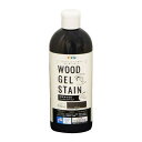 アサヒペン 塗料 ペンキ 水性WOODジェルステイン 300ml ブラック 水性 ジェルタイプ 半艶 ステイン仕上げ 低臭 屋外使用可 防腐 防カビ 耐候性 紫...