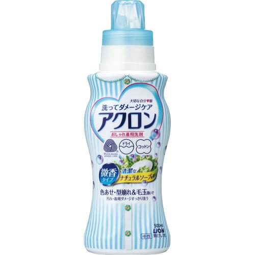 アクロン おしゃれ着洗剤 ナチュラルソープの香り 本体 500ml アクロン おしゃれ着洗剤 ナチュラルソープの香り 本体 500ml