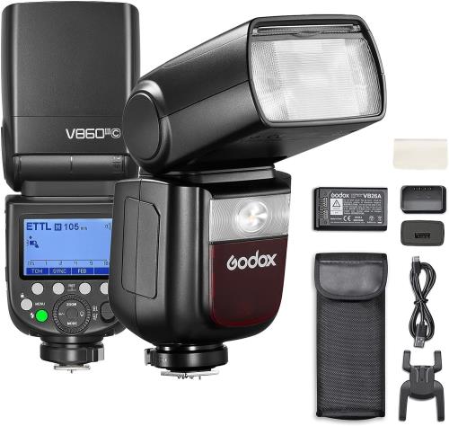 Godox V860IIIC եå Canon 磻쥹եå GODOX 2.4G¢ TTL GN60 1/8000s HSS 롦륷󥯥⡼ LEDǥ󥰥 TTLM⡼ɥܥ Canon EOSб