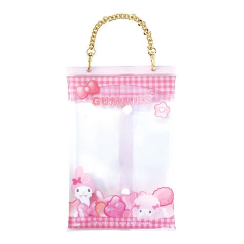 Character Wear - ティーズファクトリー サンリオ パッケージ風 おでかけポーチ レッドピンク SR-5544272RP
