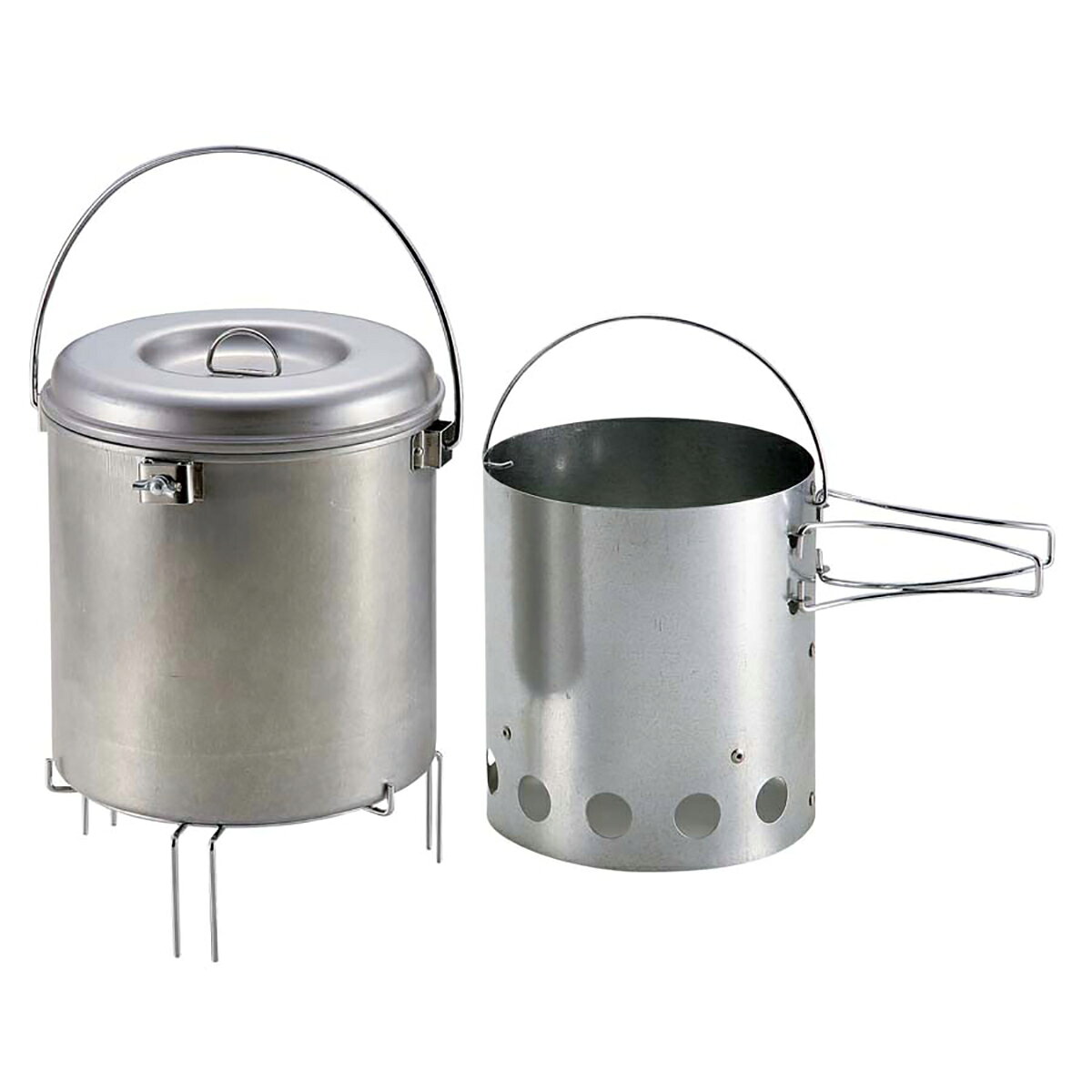 CAPTAIN STAG ( キャプテンスタッグ ) 大型火消しつぼ 火起し器セット 火消し壺 火起こし器 火起こし 火消しつぼ 炭消し 炭入れ 炭火 BBQ バーベキュー キャンプ アウトドア 焚き火 コンロ 炭の再利用 炭火起こし 蓋付き 大型 セット キャンプ用品 field-seven-10002052 FIELD SEVEN サンプル画像2