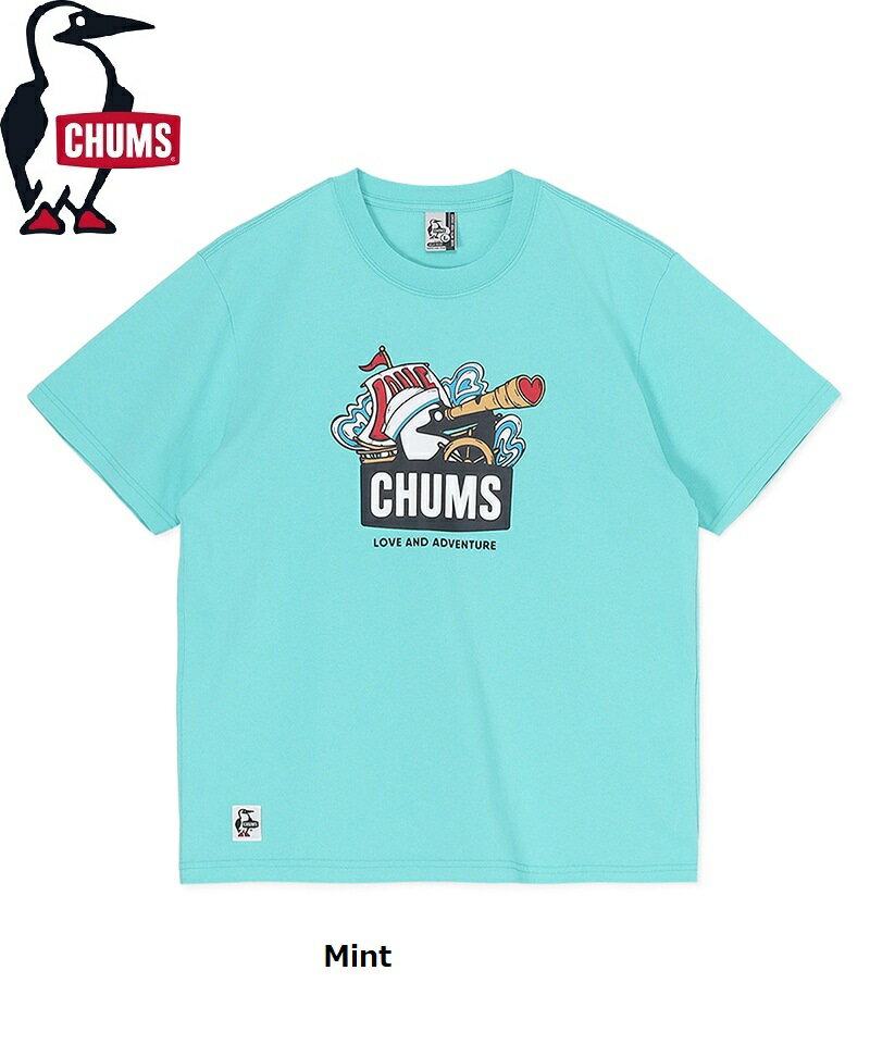Rakuten - 【 SALE 】CHUMS ( チャムス ) ラブアンドアドベンチャーブービーTシャツ | トップス | Tシャツ | 半袖 | シャツ | 夏服 | CH01-2516 | グラフィックTシャツ | 定番 | コットン | プリントT