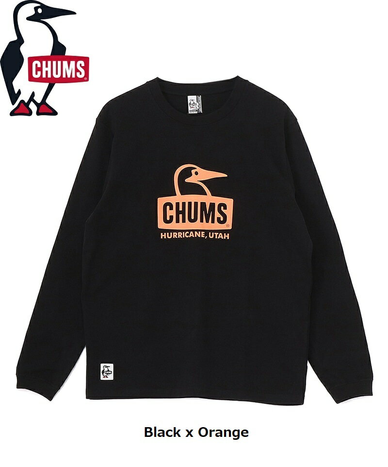 CHUMS ( チャムス ) ブービーフェイスブラッシュドロングスリーブTシャツ | ロンT | ロングTシャツ | 長袖 | ウェア | トップス | ロングスリーブTシャツ | ブービーフェイス | シンプル | ちゃむす | CH01-2667