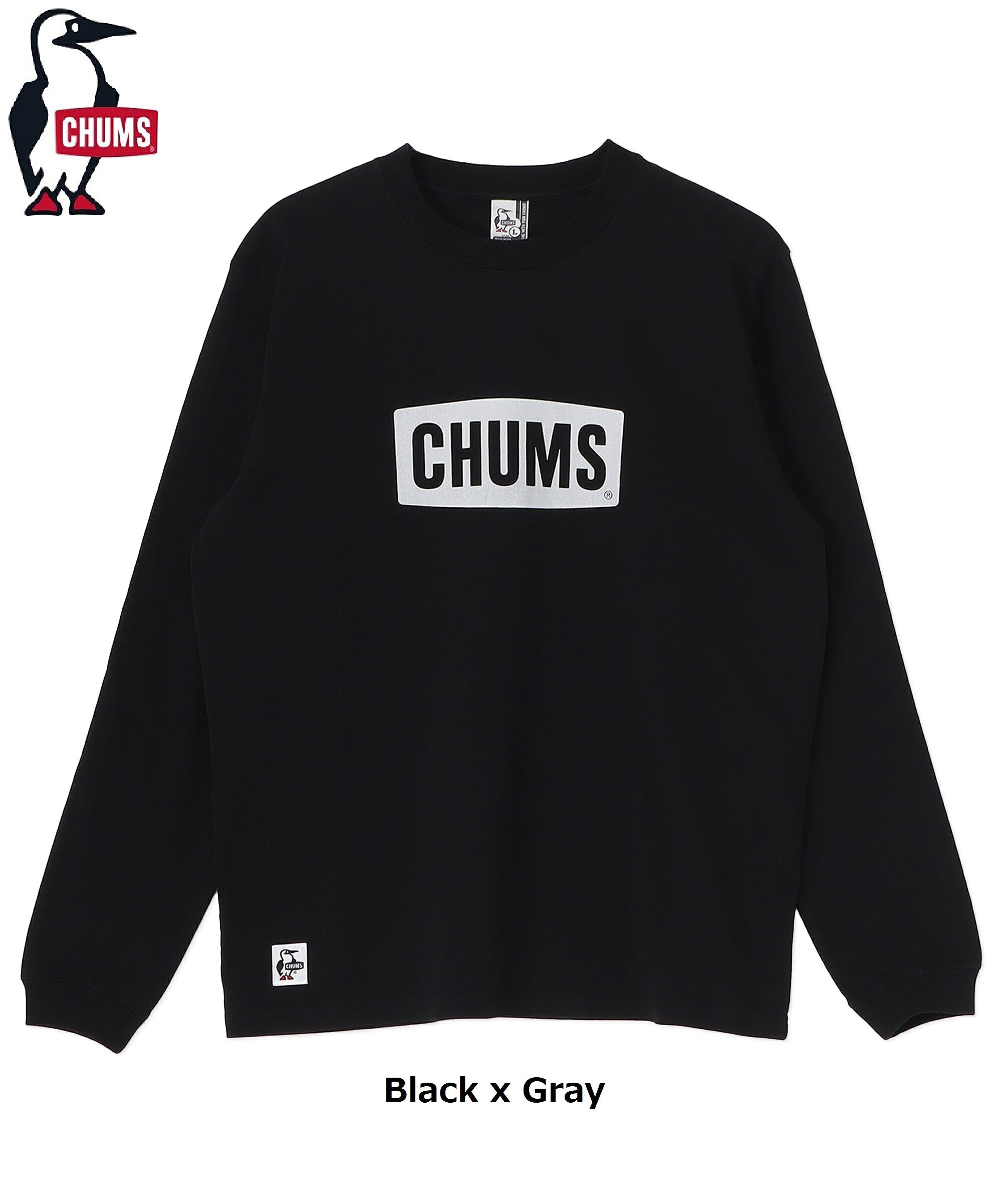 Rakuten - CHUMS ( チャムス ) チャムスロゴロングスリーブTシャツ | ロンT | ロングTシャツ | 長袖 | ウェア | トップス | シンプル | 定番 | コットン | 型くずれしにくい | アパレル | CH01-2725 | ちゃむす