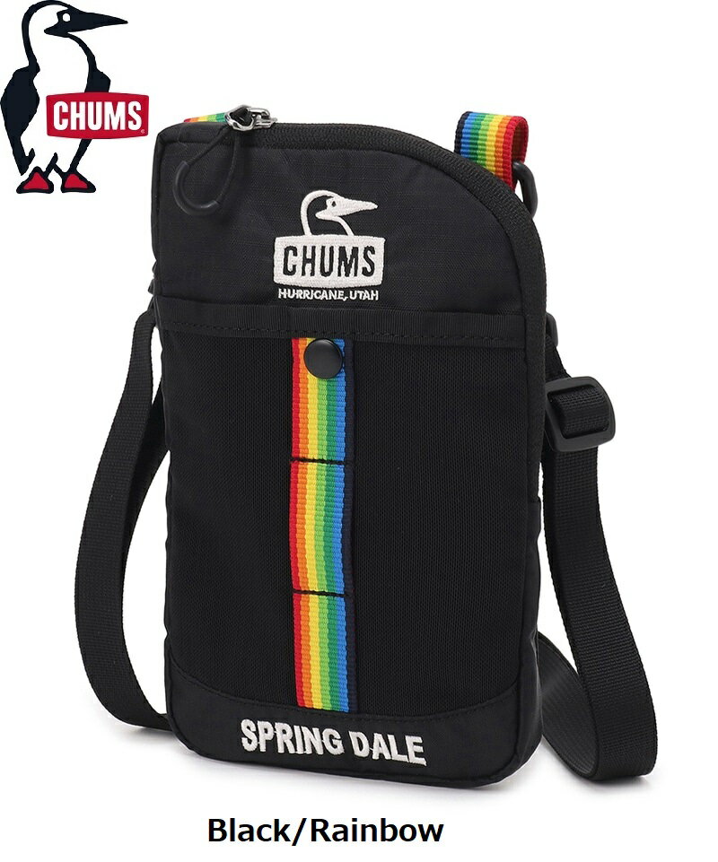 【 マラソン期間中P2倍 】CHUMS ( チャムス ) スプリングデールミニショルダーバッグ | ショルダーバッグ | バッグ | スマホショルダー | 小型バッグ | アウトドア | レジャー | 散歩 | キャンプ | お出かけ | CH60-4102 | ちゃむす