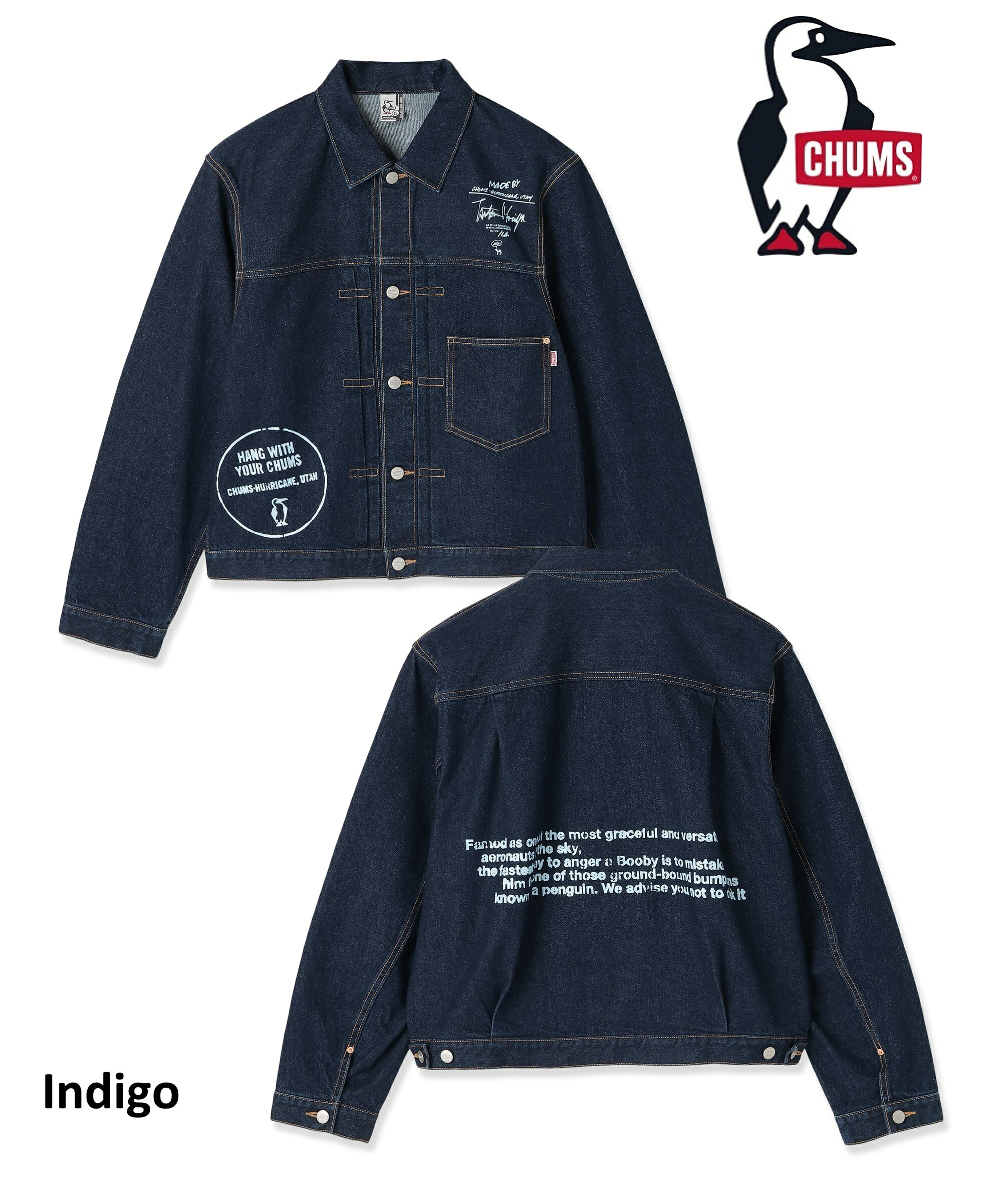 超美品』CHUMS デニムジャケット インディゴブルー M 楽天市場】デニム 