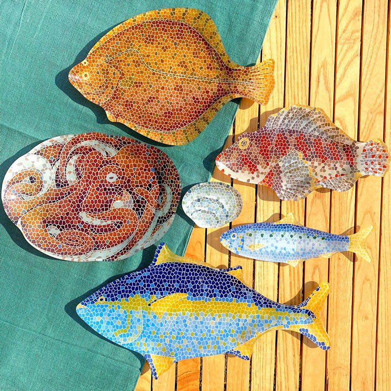 Rakuten - DULTON ( ダルトン ) GLASS FISHERY PLATE ガラス フィッシャリー プレート | 皿 | オシャレ | 魚 | プレゼント | ギフト | K20-0133 | 魚介類 | ユーモア | インテリア | 小物置き | だるとん