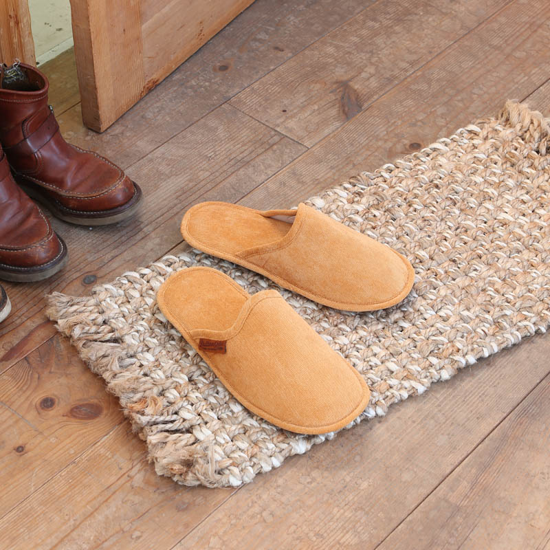 Rakuten - DULTON ( ダルトン ) CORDUROY SLIPPERS EV コーデュロイ スリッパ EV | メンズ | ウィメンズ | 室内用 | ルームシューズ | オシャレ | シンプル | 来客用 | 履き心地 | 収納袋 | 樹脂製 | 持ち運び | T20-0224 | だるとん