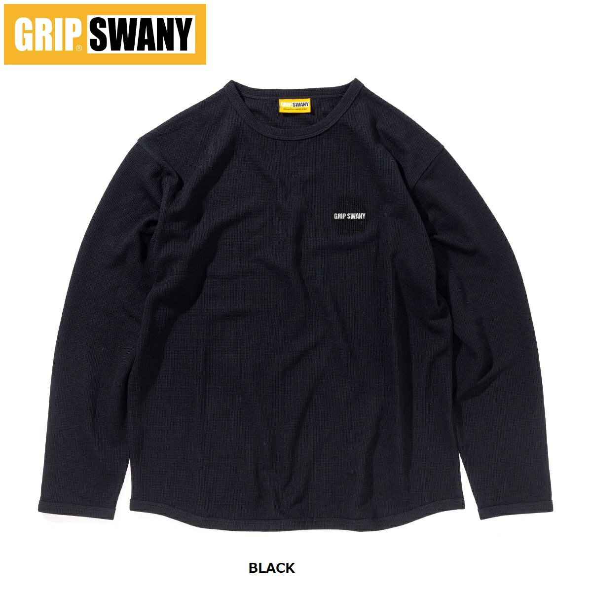 乐天商城 - GRIP SWANY ( グリップスワニー ) 【 GSMCT-074 】 THERMAL L/S T-SHIRTS | シャツ | 長袖シャツ | 長袖 | ウェア | トップス | ロングスリーブ | オシャレ | シンプル | ロゴ | お出かけ | ぐりっぷすわにー | ワッフルTシャツ | Tシャツ