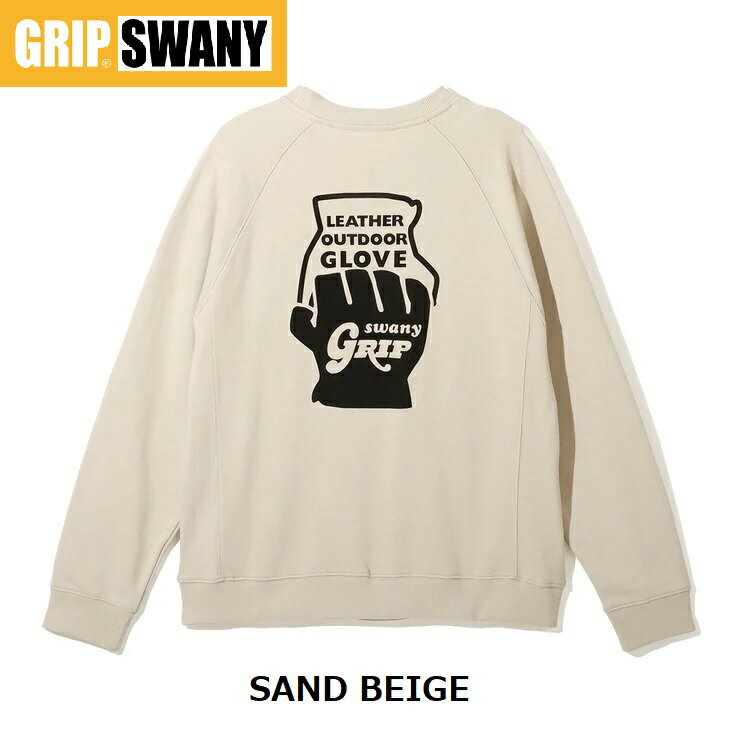 Rakuten - GRIP SWANY ( グリップスワニー ) 【 GSMCT-133 】 GS AZUMA CREW NECK | シャツ | Tシャツ | バックプリント | 長袖 | アパレル | コットン100% | 裏毛 | ロゴ | シンプル | オシャレ | ぐりっぷすわにー