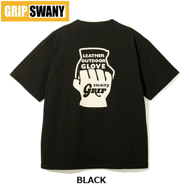 Rakuten - GRIP SWANY ( グリップスワニー ) 【 GSMCT-117 】 GLOVE LOGO TEE | 半袖 | シャツ | Tシャツ | アパレル | コットン100% | バックプリント | オシャレ | アウトドア | お出かけ | キャンプ | レジャー | ぐりっぷすわにー