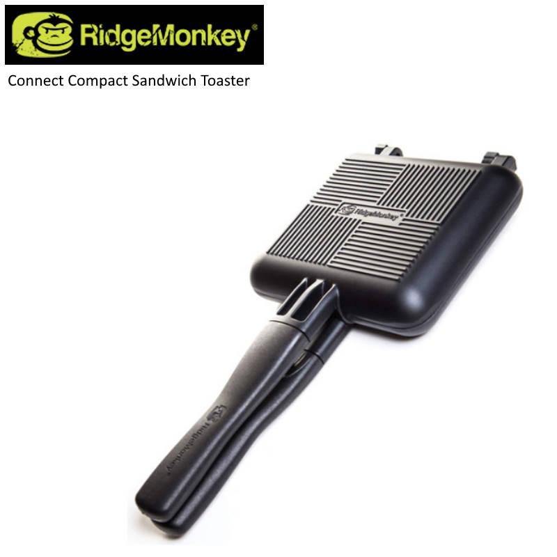 Ridge Monkey ( リッジモンキー ) コネクトコンパクトサンドウィッチトースター | フライパン | ホットサンド | 調理器具 | 朝食 | 軽量 | BBQ | アウトドア | キャンプ | 車中泊 | キッチン | オシャレ | ソロキャンプ | 分離式 | 直火