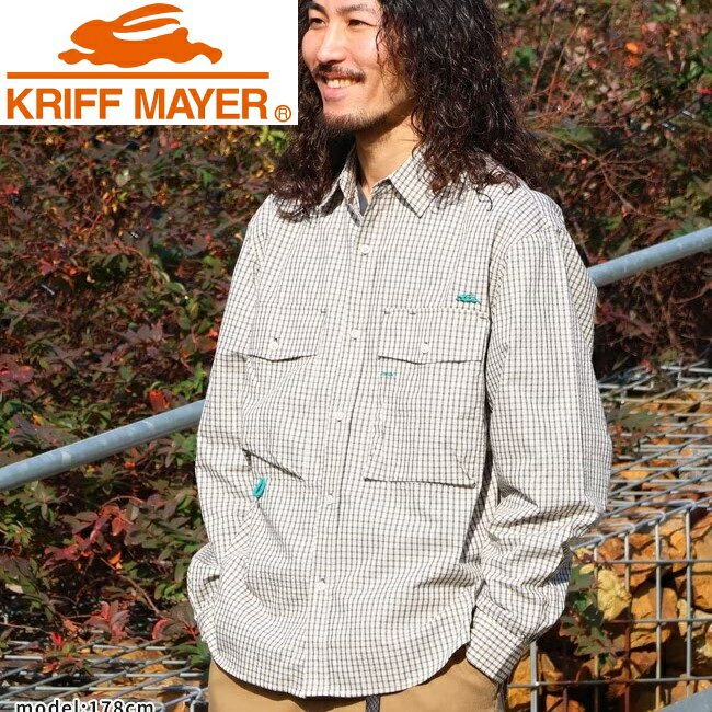 Rakuten - KRIFF MAYER ( クリフメイヤー ) シアサッカーチェックドアシャツ | MENS | 2535103 | メンズ | 長袖 | 長袖シャツ | カジュアル | オシャレ | 春服 | アパレル | チェック | ゆったり | 綿100％ | くりふめいやー