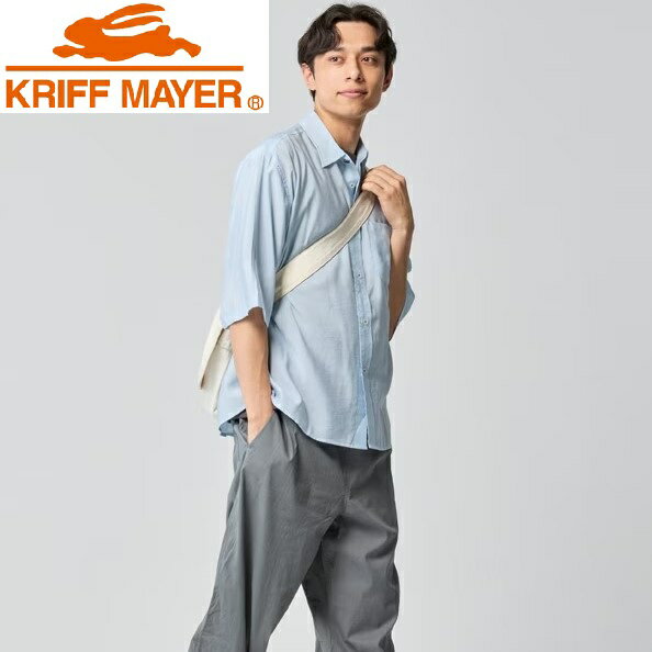 Rakuten - KRIFF MAYER ( クリフメイヤー ) スズシゲ5分袖シャツ | MENS | 2547801 | メンズ | 快適 | 半袖 | 半袖シャツ | 夏服 | アパレル | トップス | 涼しい | シンプル | 刺繍 | オシャレ | くりふめいやー | カジュアル
