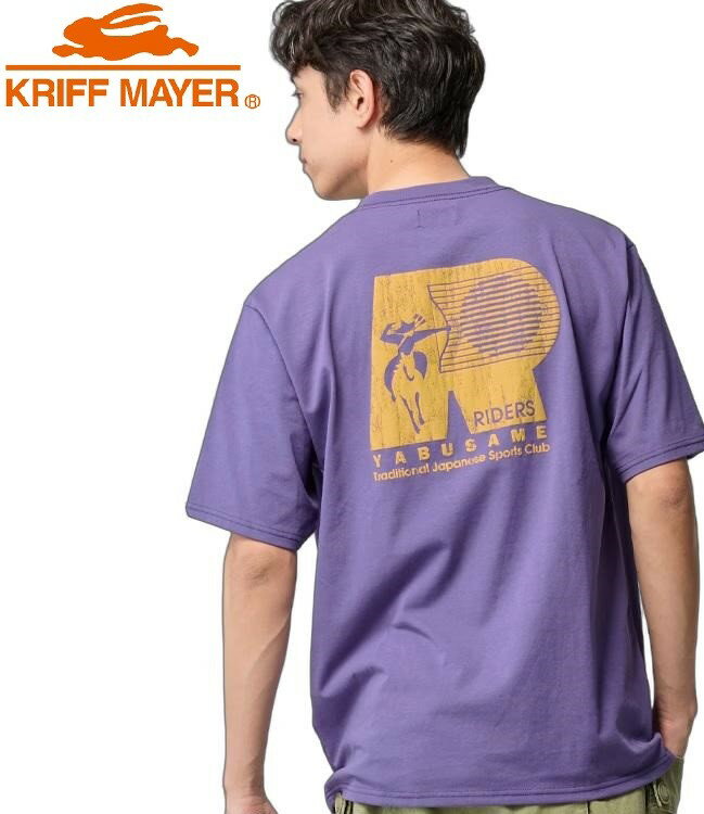 乐天商城 - KRIFF MAYER ( クリフメイヤー ) COOLMAX半袖T( 流鏑馬 ) MENS | 2547808 | メンズ | 半袖 | Tシャツ | 吸水 | 速乾 | プリントTシャツ | バックプリント | オシャレ | ウェア | カジュアル | お出かけ | オシャレ | アウトドア | キャンプ | くりふめいやー