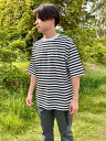 FIELD SEVEN LITTLE RISE ( リトルライズ ) ボーダーTEE | Tシャツ | トップス | ウェア | 半袖 | インディゴ風 | オシャレ | アウトドア | キャンプ | レジャー | LR-0019 | ボーダー(4)