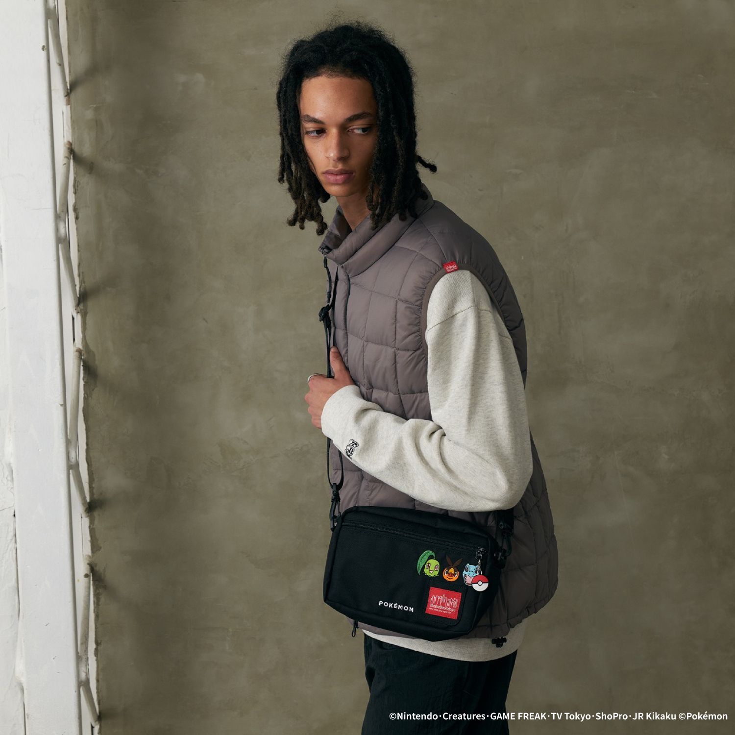 Manhattan Portage ( マンハッタンポーテージ ) JOGGER ( L ) JPN VER 2 ポケモン 25 ZA | ポケモン | バッグ | ショルダーバッグ | 小さめ | 薄型 | MP1404L2PKMN25ZA | フェス | アウトドア | まんはったんぽーてーじ