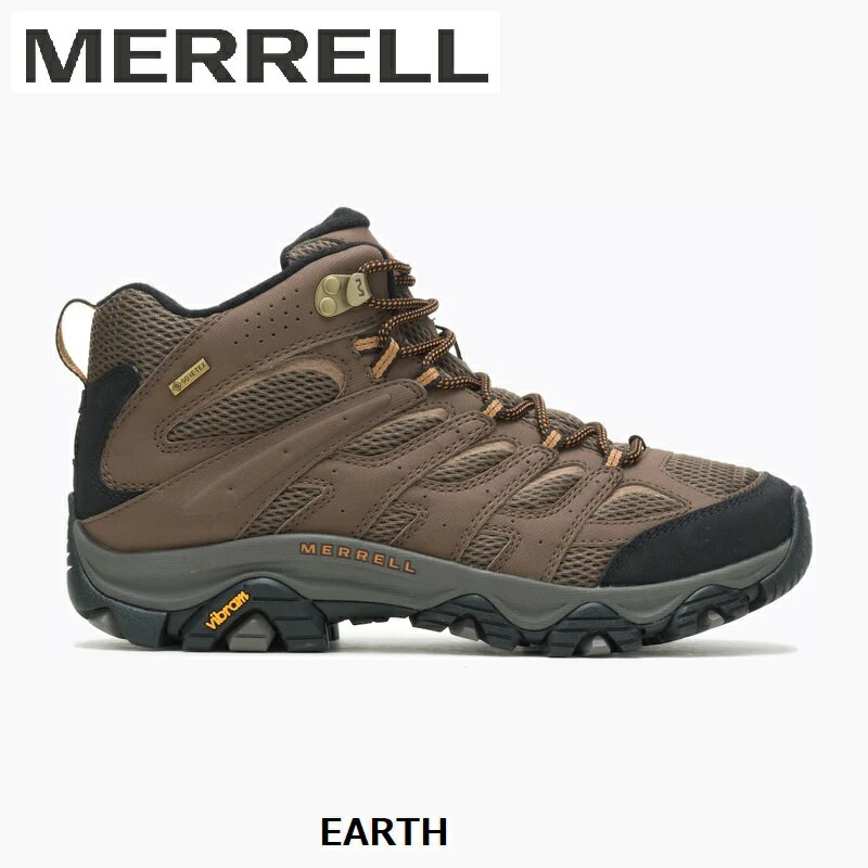MERRELL ( メレル ) MOAB 3 SYNTHETIC MID GORE-TEX® WIDE WIDTH モアブ 3 シンセティック ミッド ゴアテックス® ワイド ワイズ | メンズ | シューズ | 靴 | 男性用 | EVAフォーム | アウトドア | キャンプ | レジャー | ウォルナット