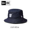NEW ERA ( ニューエラ ) バケット01 Denim スクエアニューエラロゴ | 帽子 | バケットハット | ハット | バケハ | 日よけ | デニム | シンプル | オシャレ | ユニセックス | コットン | 14388526 | 14388525(4)