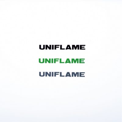 UNIFLAME ( ユニフレーム ) UFロゴステッカー小 トリオII