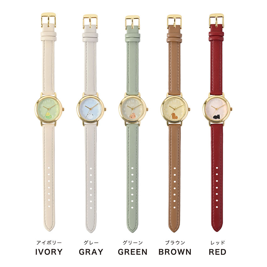 腕時計 レディース キッズ 革ベルト ふわまる...の紹介画像3