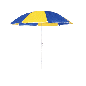 デューイ パラソル170cm(ブルー×イエロー) (AP00320/M-1589)【分類:パラソル/かさ/傘/kasa】 (キャプテンスタッグ)【QCB27】