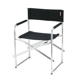 グラシア アルミディレクターチェア(ブラック) (AP00498/M-3802)【分類: アウトドアチェア レジャーチェア 】 (キャプテンスタッグ)【QCB27】