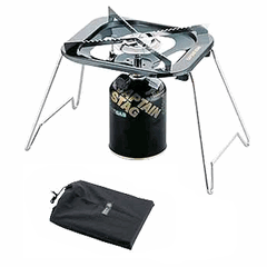 大型五徳ガスバーナーコンロ 収納バッグ付 (AP01091/M-8809)【分類:ガスバーナー/ガスコンロ/バーベキューグリル】 (キャプテンスタッグ)【QCB27】