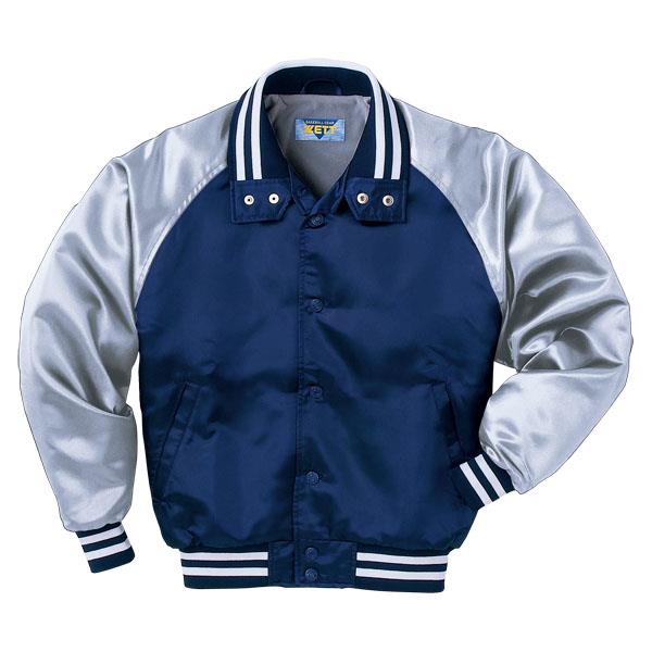 ジャケット キッズ ジャンパー キッズ アウター キッズ ジュニア用グラウンドコート ネイビー/シルバー 【ZTB】【36CE】