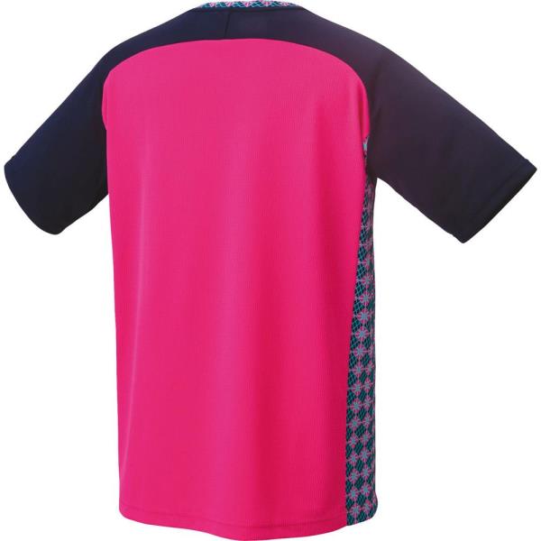 テニスウェア メンズ バドミントンウェア Tシャツ メンズ メンズ ゲームシャツ(フィットスタイル) ロ-ズピンク 【YNX】【14CD】 2