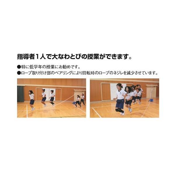 支柱台 ダンノ D-6950 団体用なわとび支柱台(10mなわとび付） (DAN)【36CE】 3