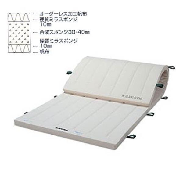 体操マット 三和体育 SANWA TAIKU S-9750 抗菌ミラ-スポンジコンビマット 6号 120×600×6 (SWT)【36CE】