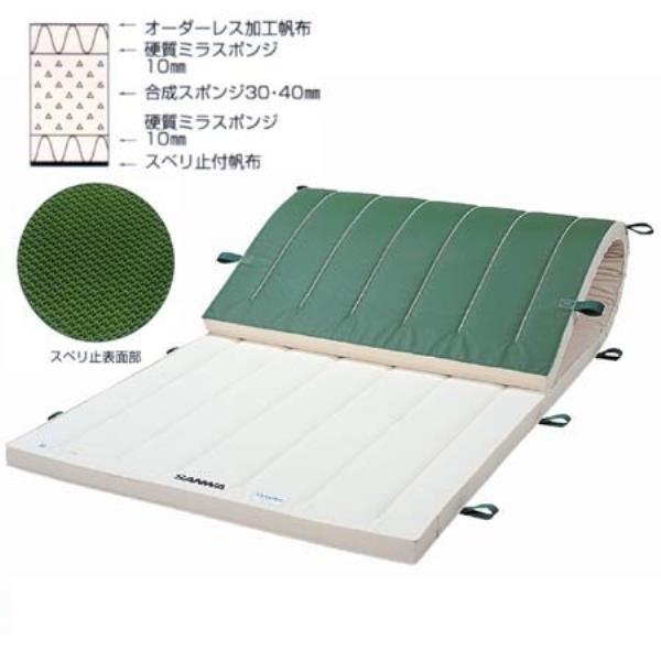 体操マット 三和体育 SANWA TAIKU S-9761 抗菌ミラ-スポンジコンビマット ノンスリップタイプ 9号 120×240×5 (SWT)