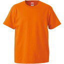 5.6オンスTシャツ(ガールズ) オレンジ ( 500103C-064 / UNA10356744 )【 ユナイテッドアスレ 】【36CE】