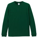 5.6オンスロングスリーブTシャツ(1.6インチリブ) アイビーグリーン ( 501101C-497 / UNA10356915 )【 ユナイテッドアスレ 】【...
