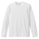 5.6オンスロングスリーブTシャツ(1.6インチリブ) ホワイト ( 501101W-001 / UNA10356940 )【 ユナイテッドアスレ 】【36CE...