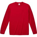 508901X-69-XXL 4.7オンス ドライシルキータッチ ロングスリーブTシャツ レッド (UNA10662740) 【 ユナイテッドアスレ 】【QBJ38】