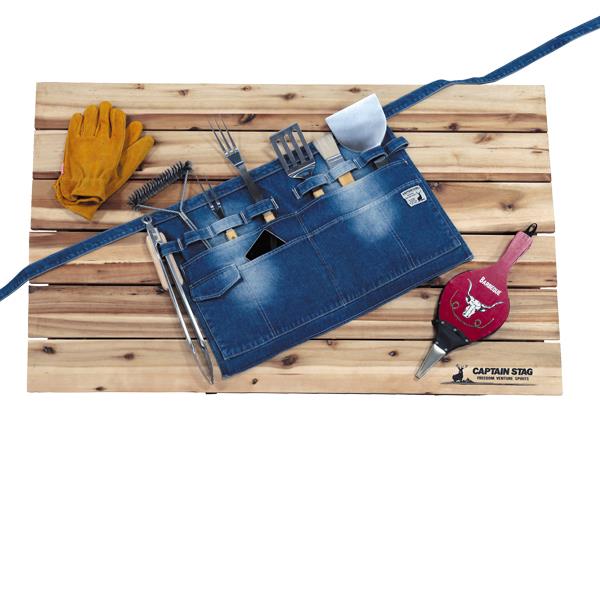 エプロン デニム エプロン おしゃれ エプロン かわいい UG-3265 フィールド エプロン ショート（デニム )【CAG】【36CE】