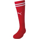 靴下 サッカー ソックス サッカー 729881 ラインイリ ストッキング 01PUMA RED-P