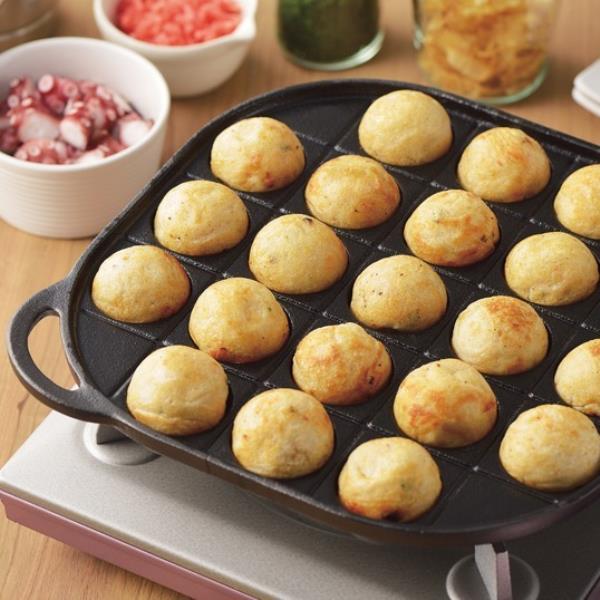 たこ焼き 鉄板 たこ焼き器 ガス たこ焼き器 カセットコンロ HB-4621 スプラウト 鉄鋳物製たこ焼きプレート(21穴)【AP】【QCC16】